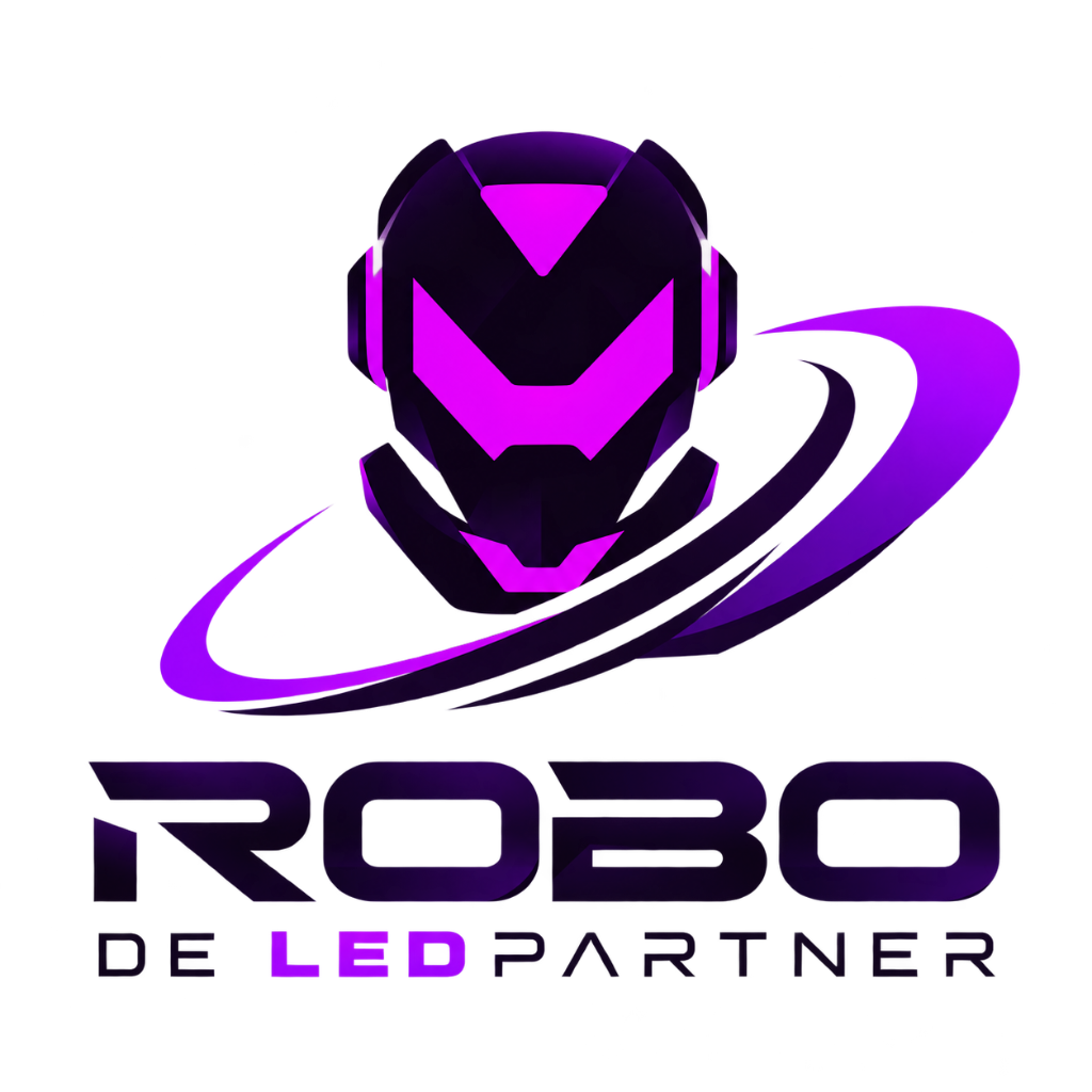 Robô LED Partner Logo Oficial